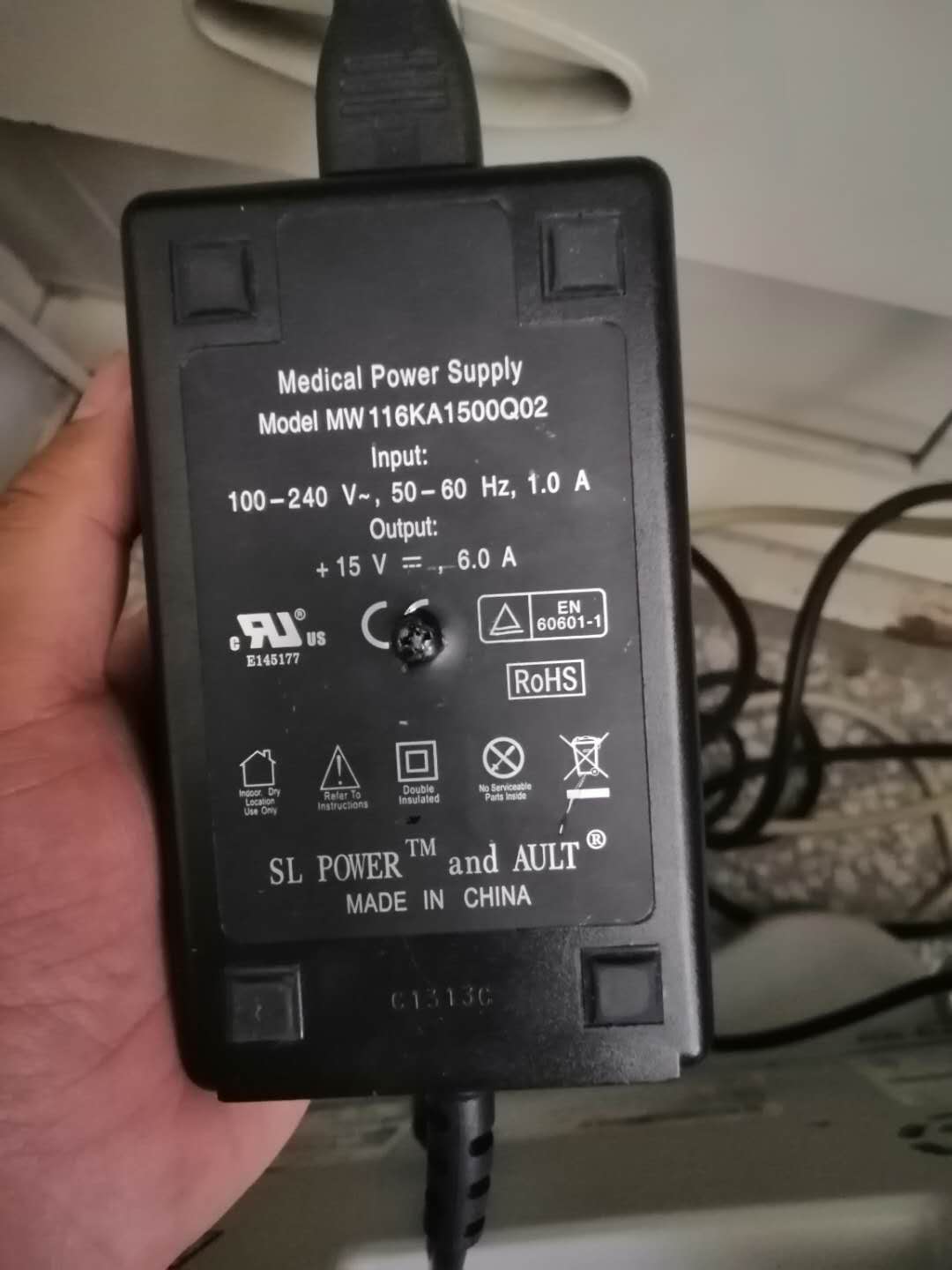 *Brand NEW*Medical MW116KA1500Q02 15V 6A AC DC ADAPTER 8pin POWER SUPPLY